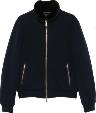 Moorer Shearling-collar Zip-up Jacket