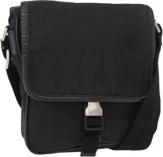 Prada Pre-owned Nylon Cross Body Tas - unisex - Vintage Schoudertas - Zwart - ONE Size - Nylon - Vintage