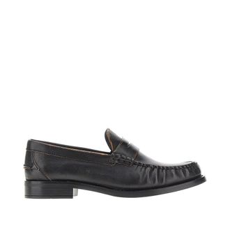 Prada Old-finished leather loafers Woman 38