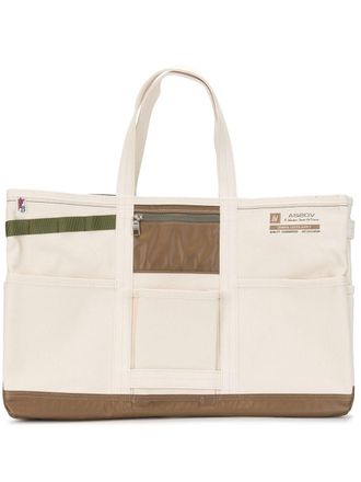 As2ov Alberton canvas tote bag - White