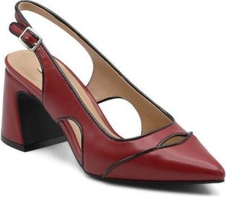 Charles by Charles David Anstead Slingback Pointed Toe Pump in Red/Black at Nordstrom, Size 6.5