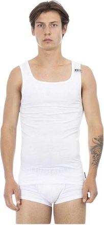 Dirk Bikkembergs Witte Katoenen Tank Top - Heren - Ondergoed - Wit - L - Katoen - Ondergoed