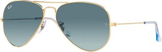 Ray-Ban Aviator Zonnebril - unisex - Zonnebrillen - Geel - 58 MM - Accessoires