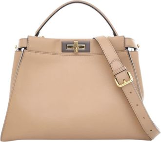 Fendi Pre-owned Fendi Medium Leather Peekaboo Iconic Satchel MSPN7A4XSA3FJ6G5