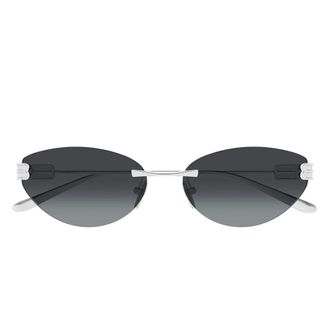 Balenciaga Sunglasses, female, Gray, Size: 61 MM Cat-eye Sunglasses