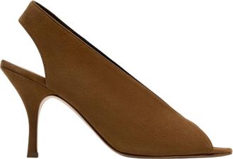 Parall&egrave;le Tino Sandal - Dames - Sandalen met hakken - Bruin - 40 EU - Leer - Schoenen