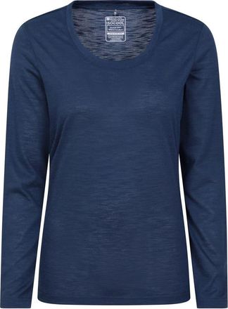 Mountain Warehouse Agra Slub Long-Sleeved Top in Navy at Nordstrom, Size 16