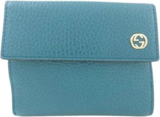 Gucci Pre-owned Calf Wallet - - Pre-owned - Donna - Blu - ONE SIZE
