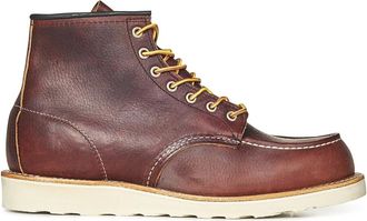 Red Wing Shoes Schoenen, Heren, Bruin, 40 1/2 EU, Leer, Bruine leren enkellaarzen met vetersluiting