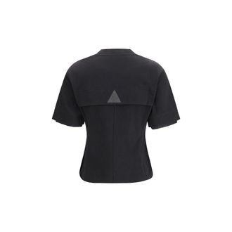 Moncler Logo-Embroidered Cotton T-Shirt - Black