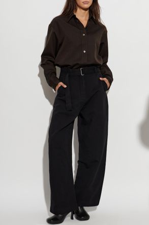 STUDIO NICHOLSON Chatto Trousers, Womens, Black