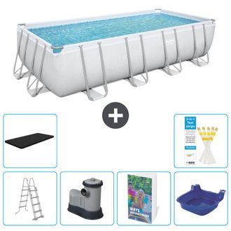 Bestway Piscina Bestway Power Steel Rectangular - 549x274x122 Cm - 7-piezas S662