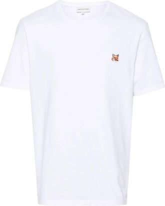 Maison Kitsuné Fox Head Patch Cotton T-Shirt, Size X-Small