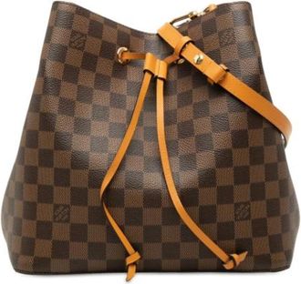 Louis Vuitton Pre-owned Neonoe Bucket Bag - Dames - Vintage Tas - Bruin - ONE Size - Leer - Vintage