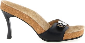 Balenciaga Black Calfskin Stiletto Heel Womens Sandals