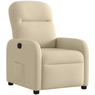 vidaXL Vidaxl - Sill&oacute;n Reclinable De Tela Crema