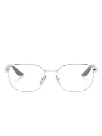 Prada Occhiali geometrici - Argento