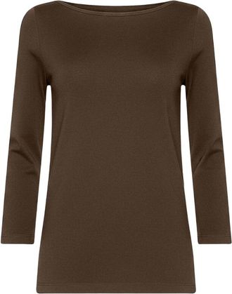 Wolford Cordoba Top - Dames - Longsleeves - Bruin - S - Katoen - Tops