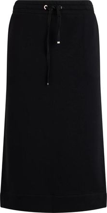 Moorer Mencia Fleece Katoenen Rok - Dames - Midirokken - Zwart - XS - Katoen - Rokken