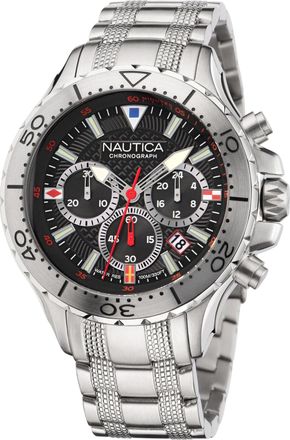 Nautica Nst Stainless Steel Chronograph Watch