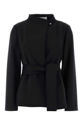 Max Mara Black Stretch Nylon Talamo Blazer