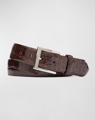 W. Kleinberg Glazed Alligator Belt