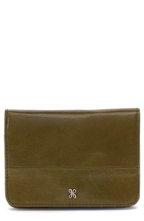 Hobo Jill Leather Bifold Wallet in Olive Veil at Nordstrom
