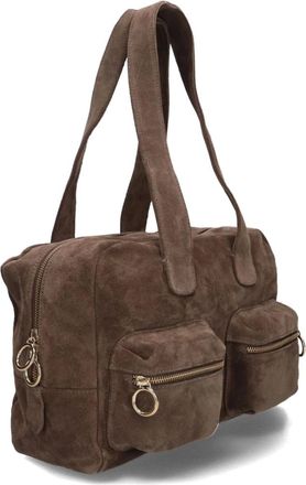Unisa Zlatte Schoudertas - Dames - Tassen - Bruin - Maat: ONE Size Leer