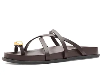 Marc Fisher Braidey Womens Dress Sandals Dark Brown Leather : 9.5 M