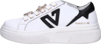 Emanuelle Vee Leren Sneakers - Dames - Sneakers - Wit - 36 EU - Leer - Schoenen