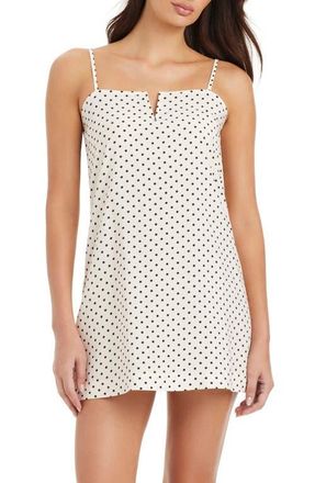 Sanctuary V-Wire A-Line Cover-Up Minidress in White Sand at Nordstrom, Size X-Small