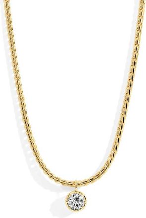 Lili Claspe Bruna Cubic Zirconia Pendant Necklace in Gold at Nordstrom