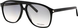 Saint Laurent Womens Sunglasses Sl596 Dune Black-Black-Grey Acetate Black/black/grey