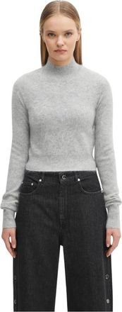 Sportmax Gubbio Sweater - Dames - Cashmere truien - Grijs - S - Kasjmier - Truien & Vesten