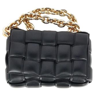 Bottega Veneta Tweedehands leren schoudertassen - Dames - Pre-owned - Zwart - Maat: ONE Size Leer