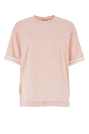 Burberry Pink Cotton Oversize T Shirt