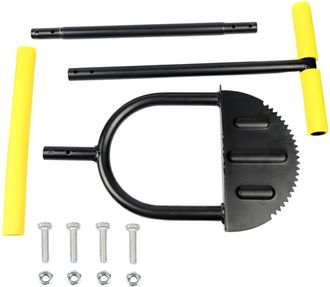 No Brand Pala Manual Para Cortar C&eacute;sped, Herramienta De Jardiner&iacute;a En Forma De Media Luna Con Bordes Dentados Y Correa, Herramienta De Mano Para Cortar C&eacute;sped,