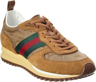 Gucci Re-Motion Gg Nylon & Suede Sneaker