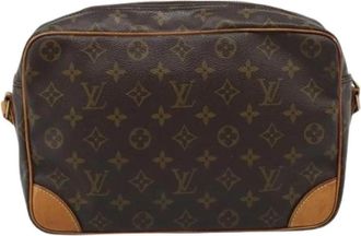 Louis Vuitton Pre-owned Vintage Cross Body Bag - Dames - Vintage Schoudertas - Bruin - ONE Size - Leer - Vintage