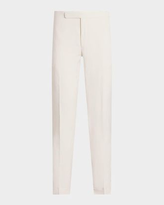Ralph Lauren Purple Label Men & apos;s Gregory Hand-Tailored Silk-Linen Trouser