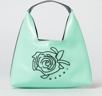 Marni Borsa in pelle sintetica con fiore ricamato