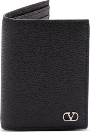 Valentino Garavani Vlogo Signature Cardholder In Grainy Calfskin Accessories