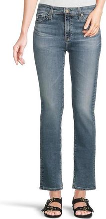 AG - Adriano Goldschmied Mari High-Rise Slim Straight in 15 Years Shoreline Womens Jeans 15 Years Shoreline : 24 29, Polyurethane/Denim/Cotton