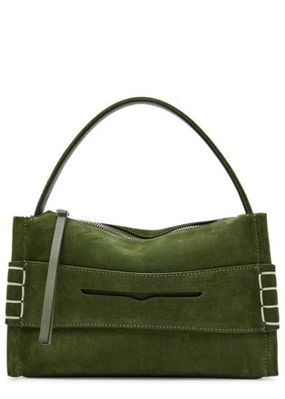 J.W.Anderson Loafer Small Suede top Handle bag - Khaki - One Size