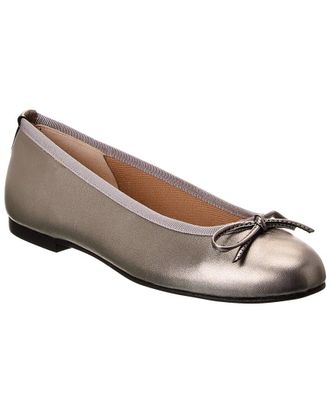 French Sole Emerald Leather Flat