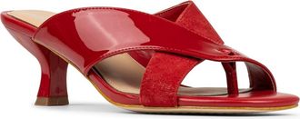 Donald J Pliner Mule Kitten Heel Sandal in Tomato at Nordstrom Rack, Size 5.5