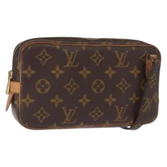 Louis Vuitton Pre-owned Cross Body Bags, female, Brown, Size: ONE SIZE Pre-owned Vintage Canvas Cross Body Bag
