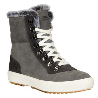 Trespass Womens/Ladies Korinna Suede Lace Up Snow Boots (Grey) - Size UK 7