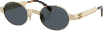 Miu Miu MU B51S Zonnebril - Dames - Zonnebrillen - Geel - 47 MM - Accessoires