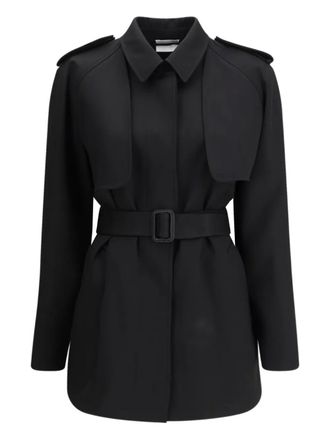 The Row Usuaia detachable sleeves belt Jacket - Nero